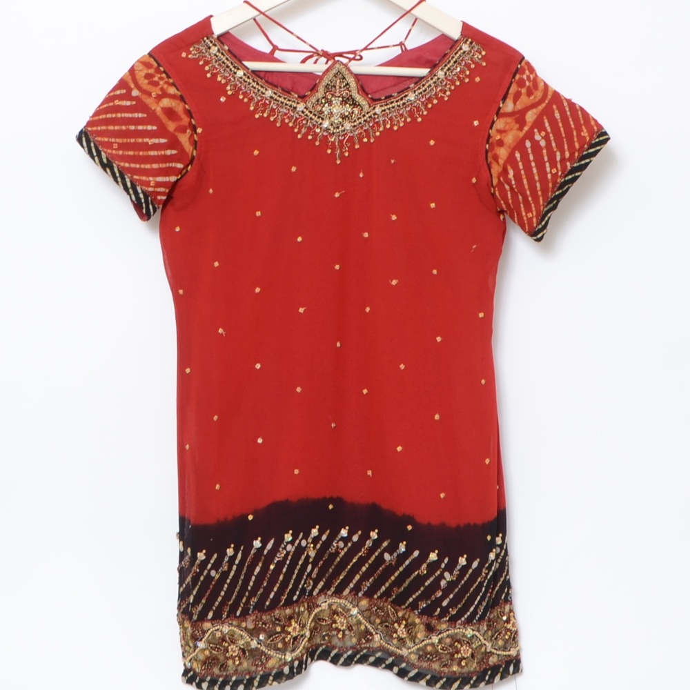 **Bohemian** Short sleeve Embroidered Shirt